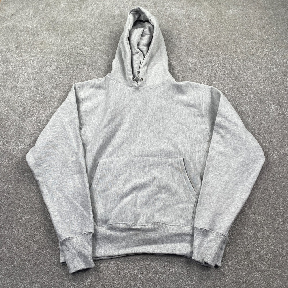 Champion Reverse Weave Embroidered‎ Logo Pullover Hoodies Women's Size M Gray